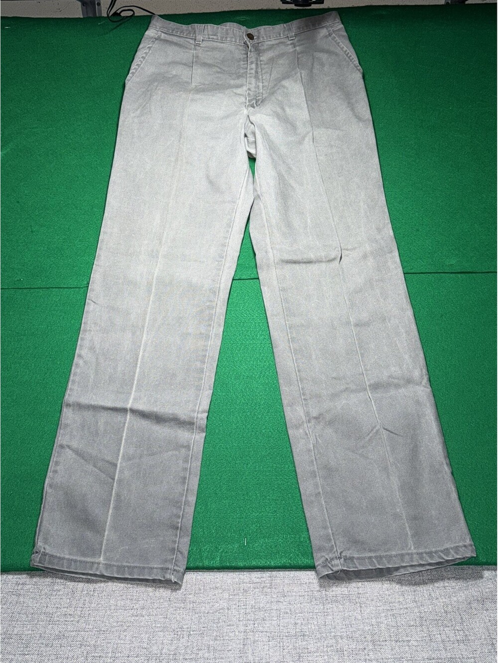 Vintage 1970s/1980s Lee Riders Grey Canvas Work Pants